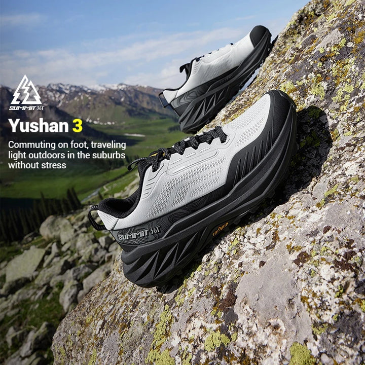 361 Degrees Yushan 3.0 Men Running Hiking Breathable Sneakers