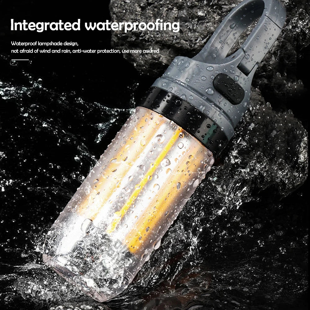 Rechargeable LED Camping Lantern Flashlight Waterproof Hanging Tent Light