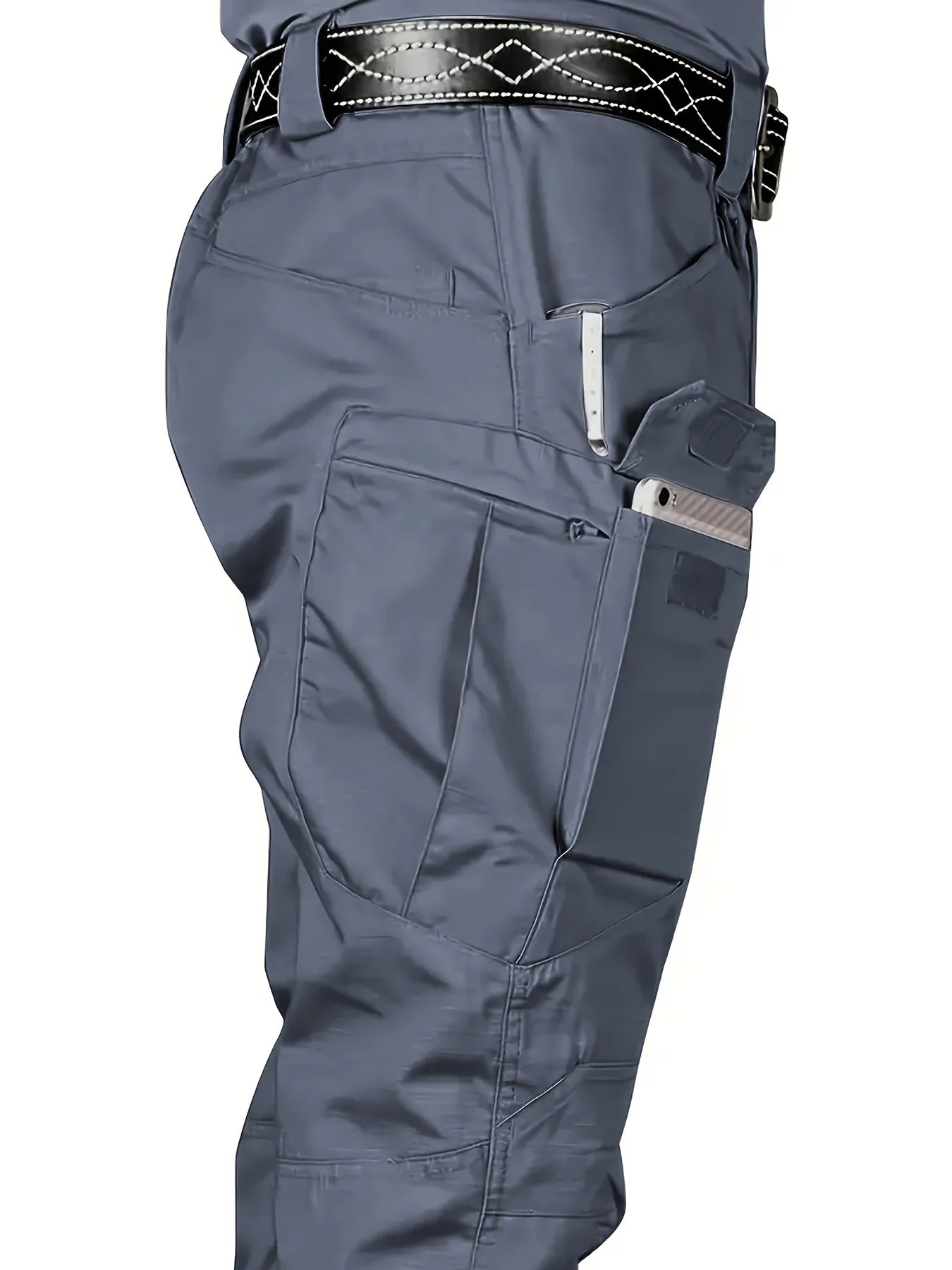 Men Tactical Cargo Pants Waterproof Multi Pocket Plus Size Hiking