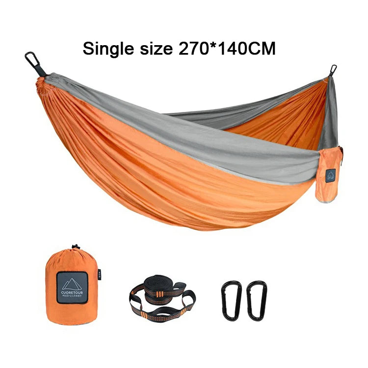 Portable Nylon Parachute Hammock Single Double Camping Hiking Garden