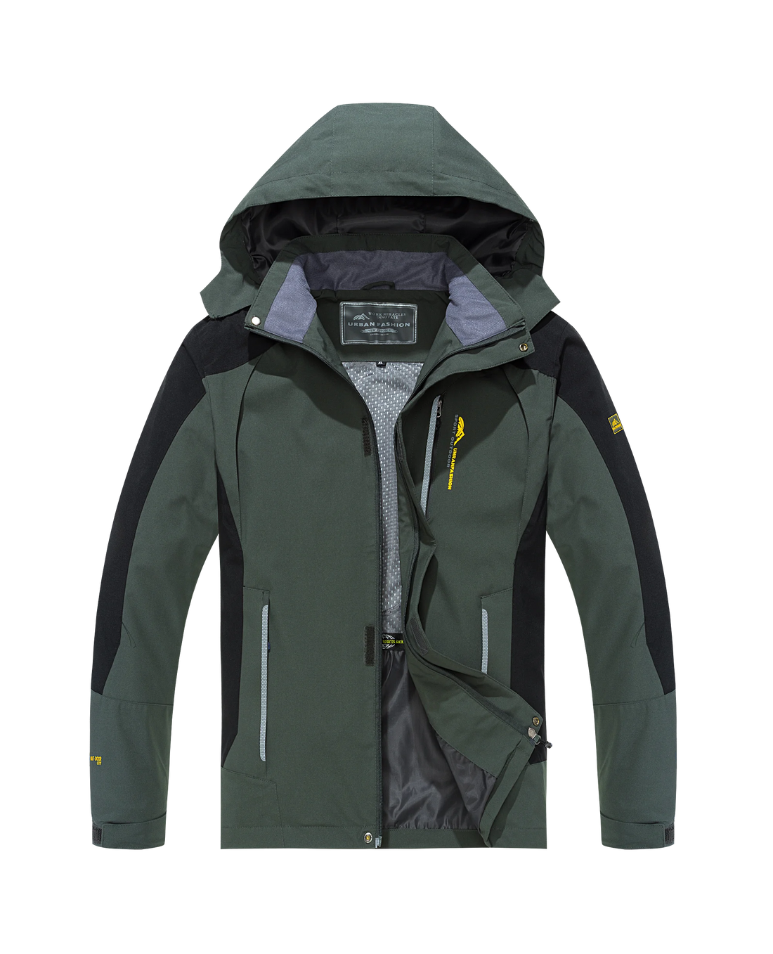 Men Waterproof Hiking Jacket Windproof Outdoor Camping Trekking Coat
