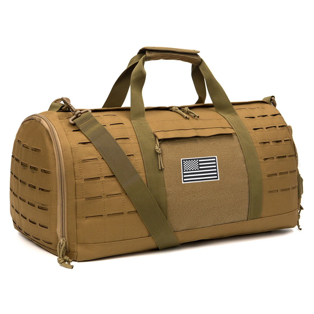 40L Tactical Gym Travel Duffle Bag With Shoe Compartment