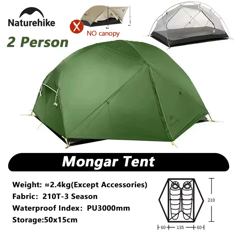 Mongar 2 UL Waterproof Ultralight Backpacking Camping Tent Shelter