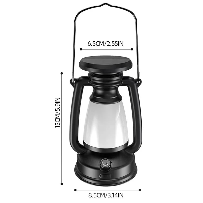 Retro Horse LED Table Lamp Charging Camping Atmosphere Lantern Light