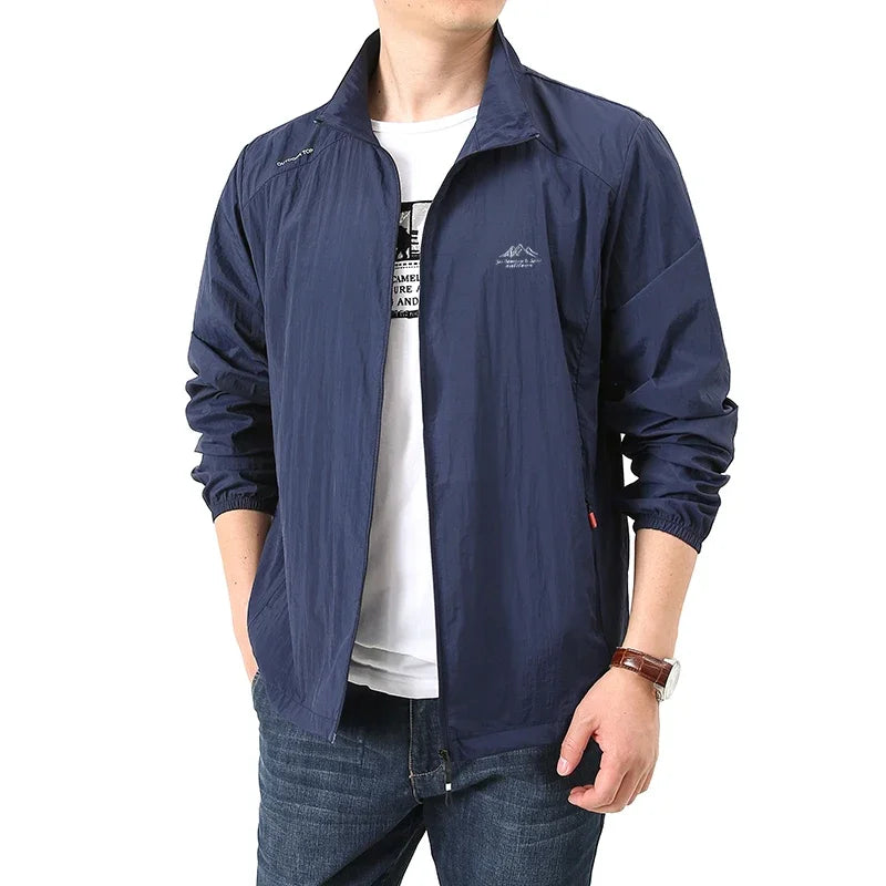 Men Summer Ultra Light UV Protection Fishing Sun Jacket Coat