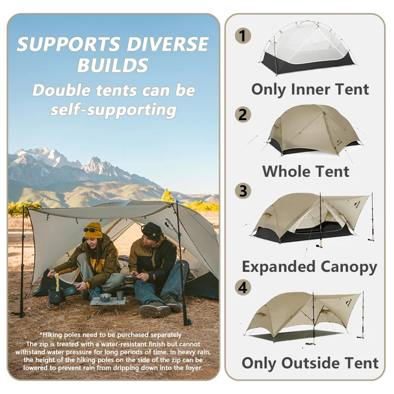 Mongar 2 UL Waterproof Ultralight Backpacking Camping Tent Shelter