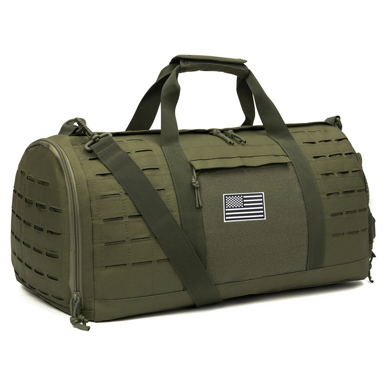 40L Tactical Gym Travel Duffle Bag With Shoe Compartment