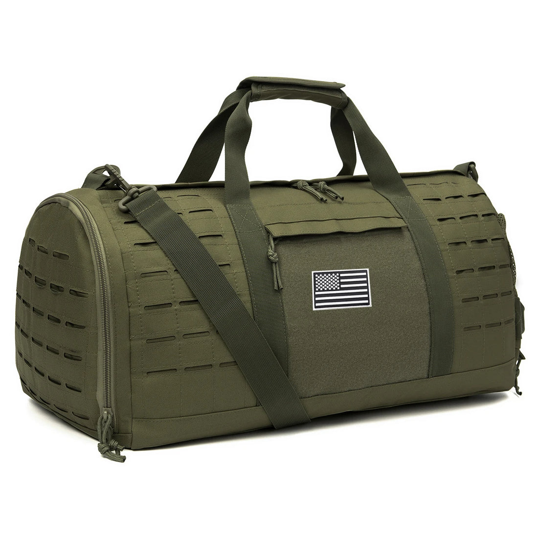 40L Tactical Gym Travel Duffle Bag With Shoe Compartment