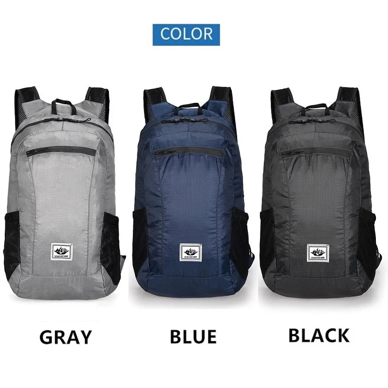 Ultra Light Outdoor Hiking Backpack Convenient Storage Bag Waterproof and Foldable Backpack Storage Bag