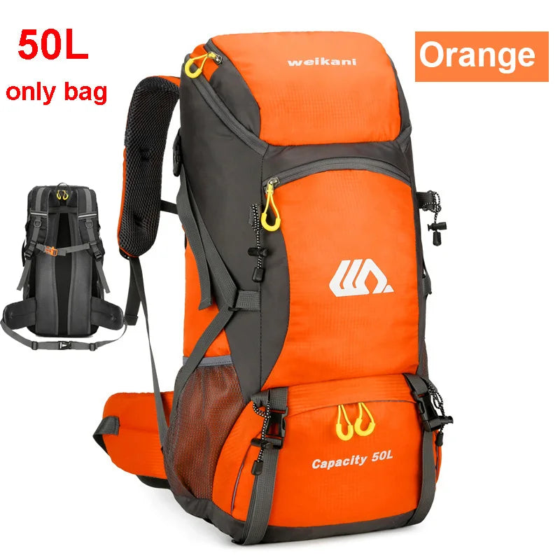 50L Waterproof Travel Hiking Camping Backpack Mountaineering Outdoor Rucksack