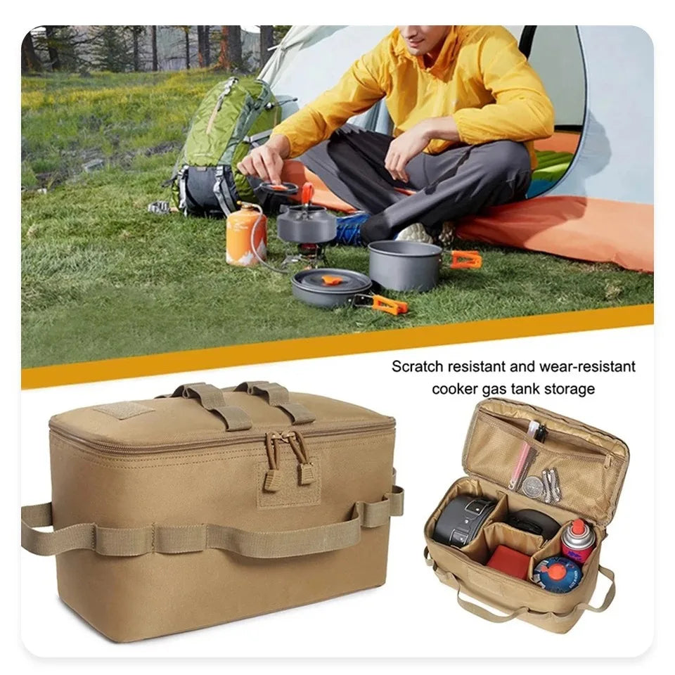Camping Gas Tank Storage Bag Large Capacity Outdoor Tool Organizer