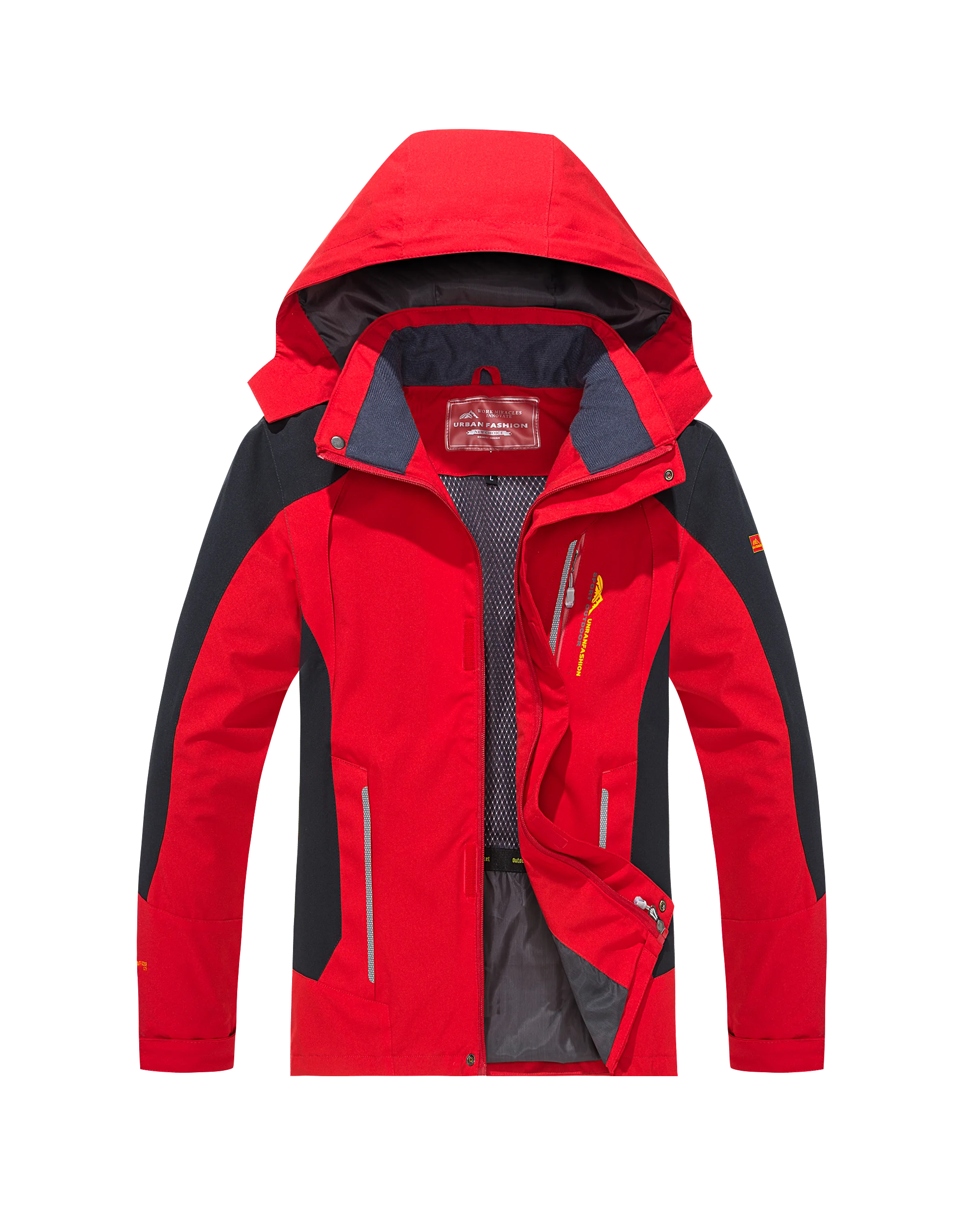 Men Waterproof Hiking Jacket Windproof Outdoor Camping Trekking Coat