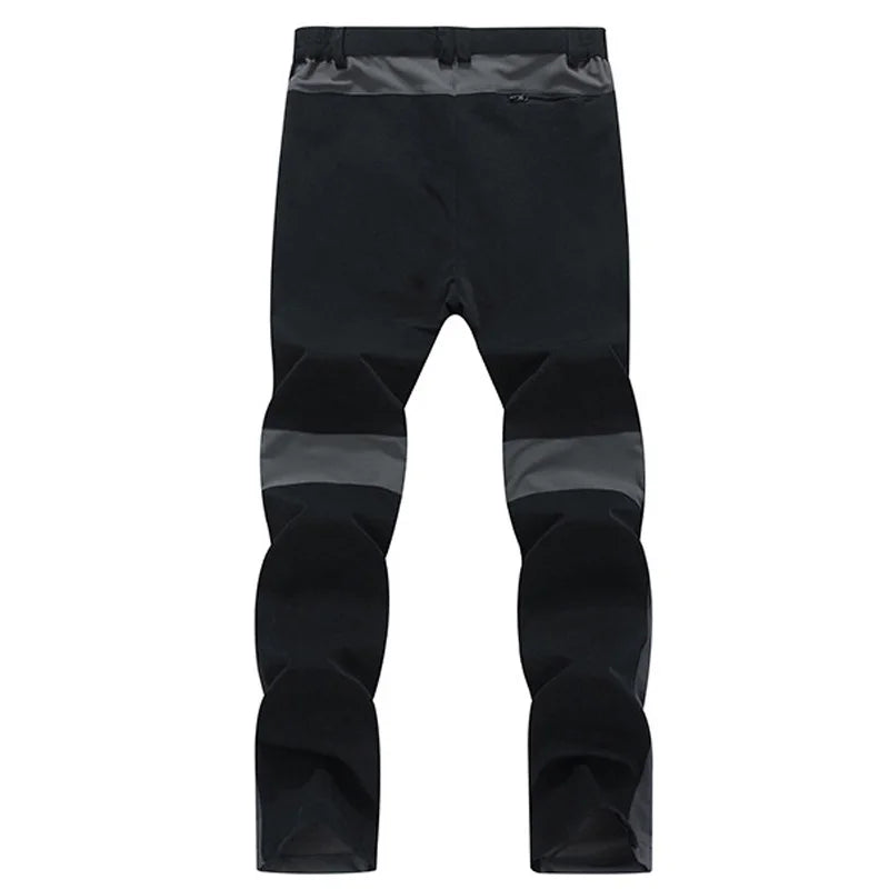 Men Quick Dry Hiking Pants Lightweight Breathable Outdoor Zipper
