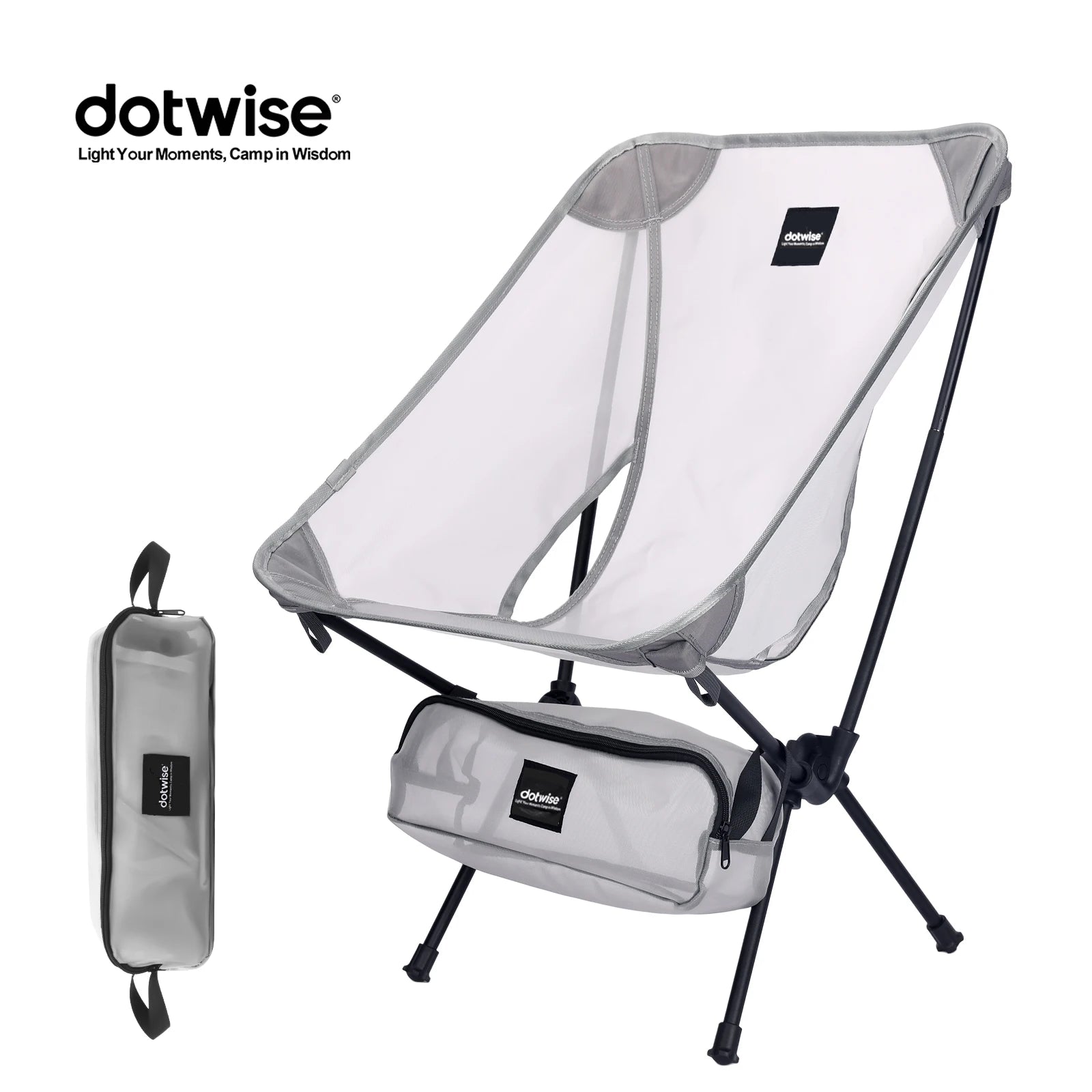 Moon Chair Breathable Camping Fishing Chair Aluminum Alloy Folding Seat