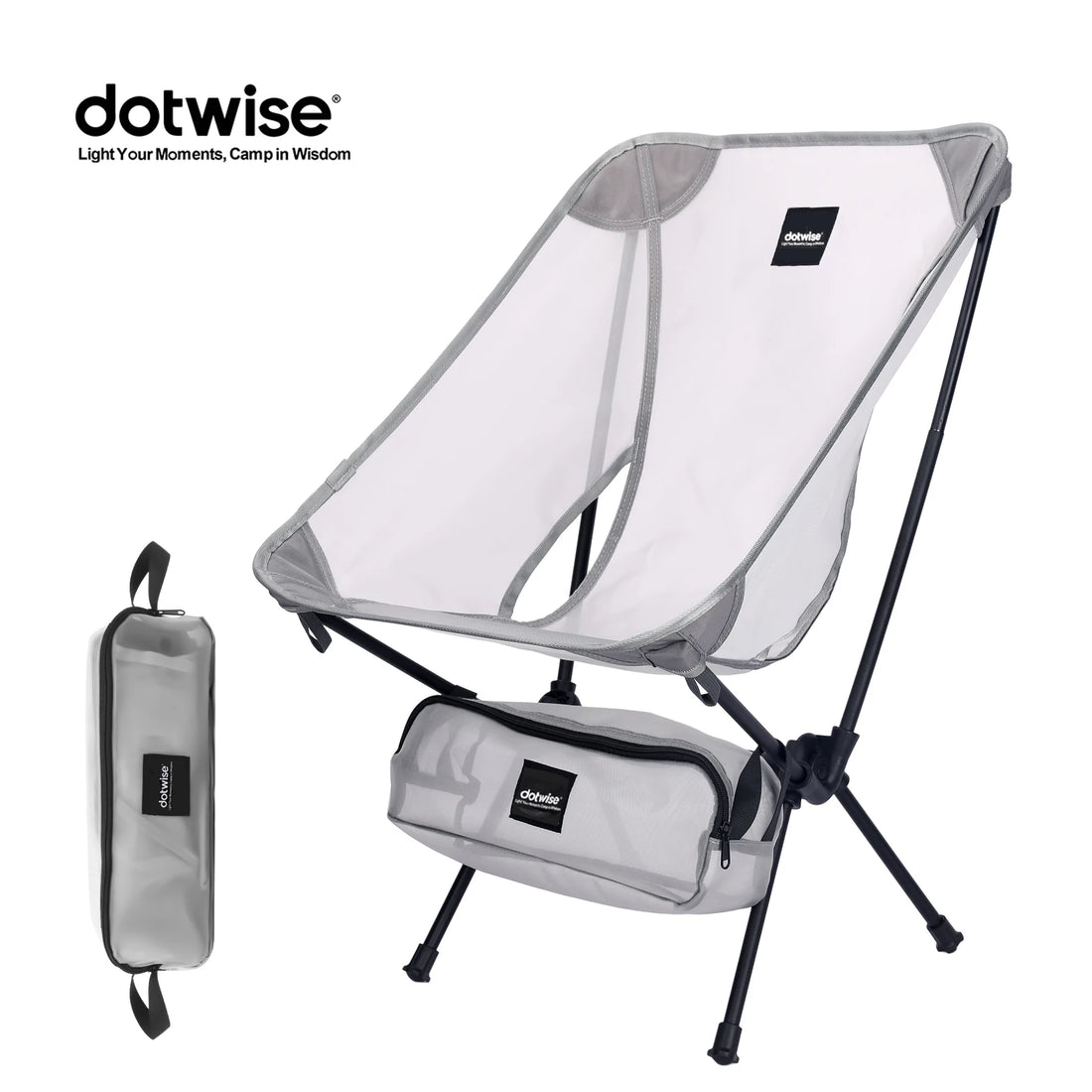 Moon Chair Breathable Camping Fishing Chair Aluminum Alloy Folding Seat