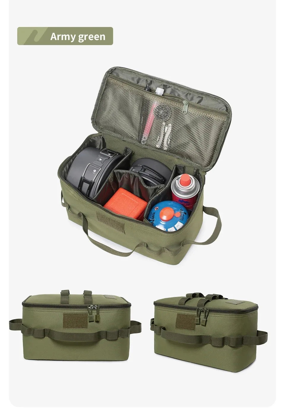 Camping Gas Tank Storage Bag Large Capacity Outdoor Tool Organizer