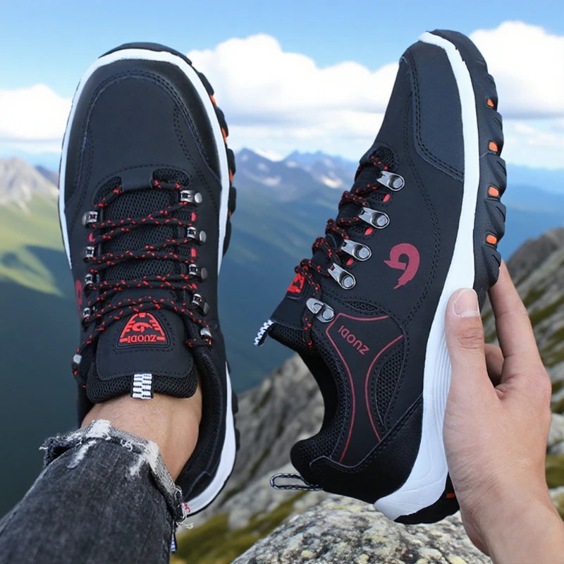 Men’s Outdoor Hiking Shoes Waterproof Lightweight Breathable Walking Sneakers