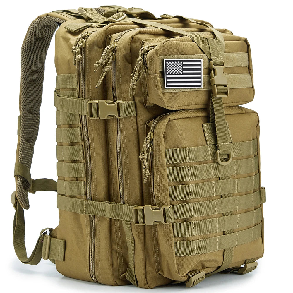 45L Tactical Backpack MOLLE Outdoor Hiking Travel Camping Daypack