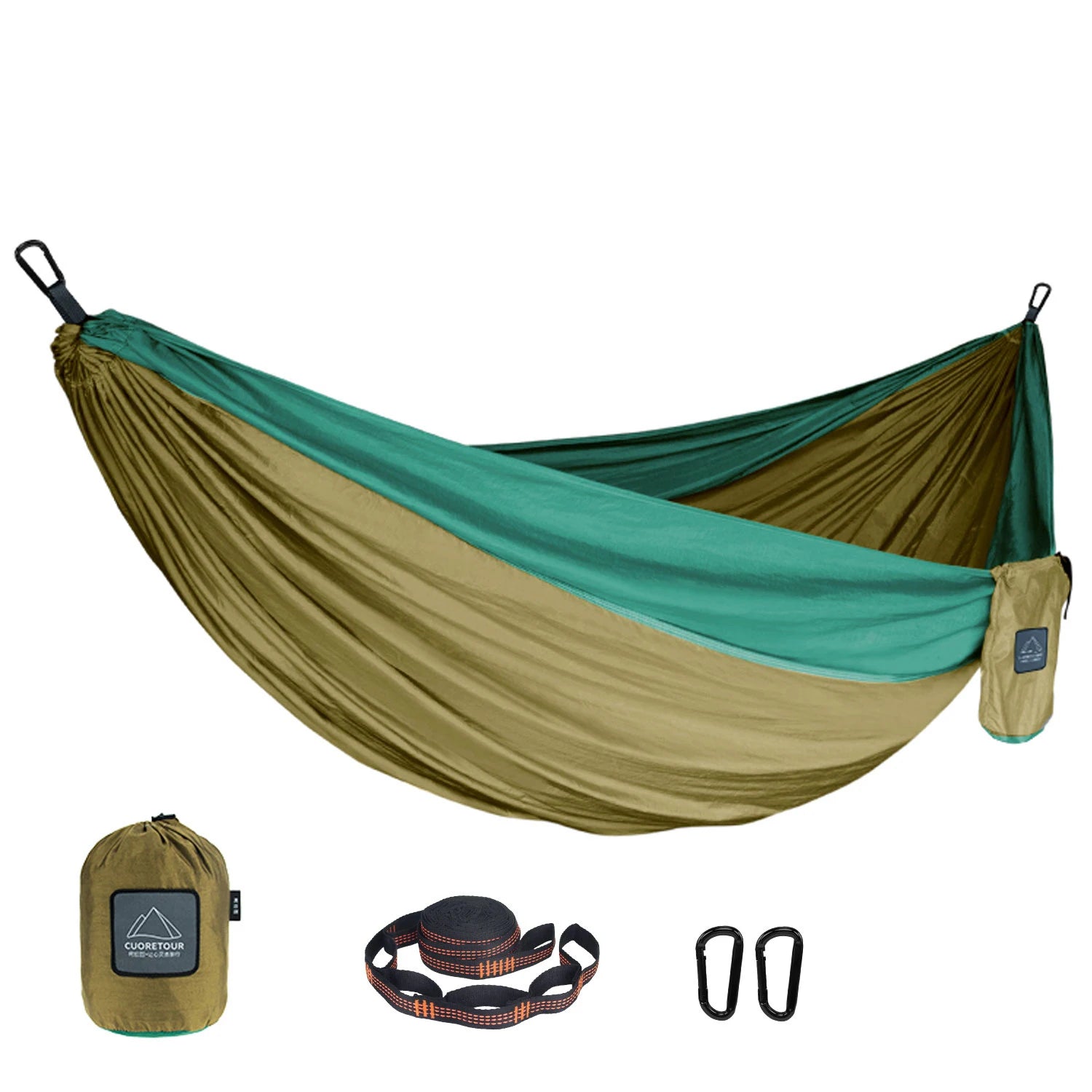 Portable Nylon Parachute Hammock Single Double Camping Hiking Garden
