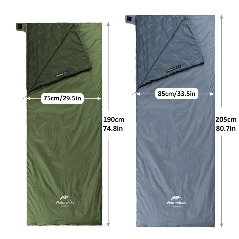 LW180 Ultralight Cotton Waterproof Summer Hiking Camping Sleeping Bag