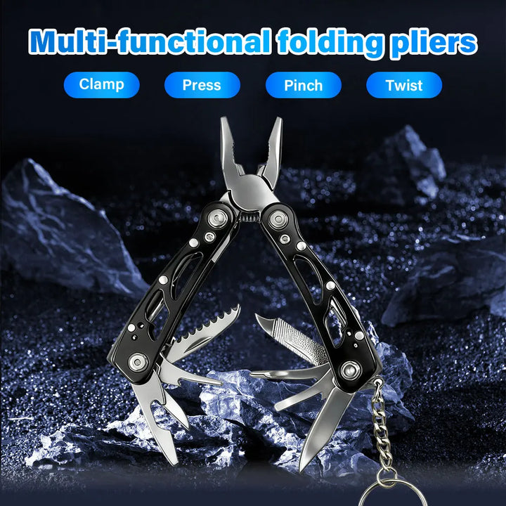Folding Multi Tool Pliers Portable Outdoor Repair Survival Utility Tool