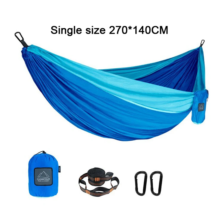 Portable Nylon Parachute Hammock Single Double Camping Hiking Garden