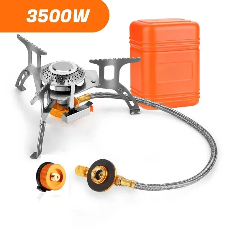 Portable 3500W Folding Camping Gas Stove Backpacking Outdoor Cooker