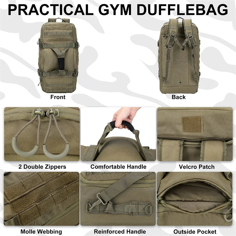 Tactical Backpack 30L 45L 80L Hiking Camping Travel Bag
