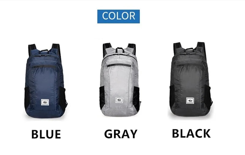 Ultra Light Outdoor Hiking Backpack Convenient Storage Bag Waterproof and Foldable Backpack Storage Bag