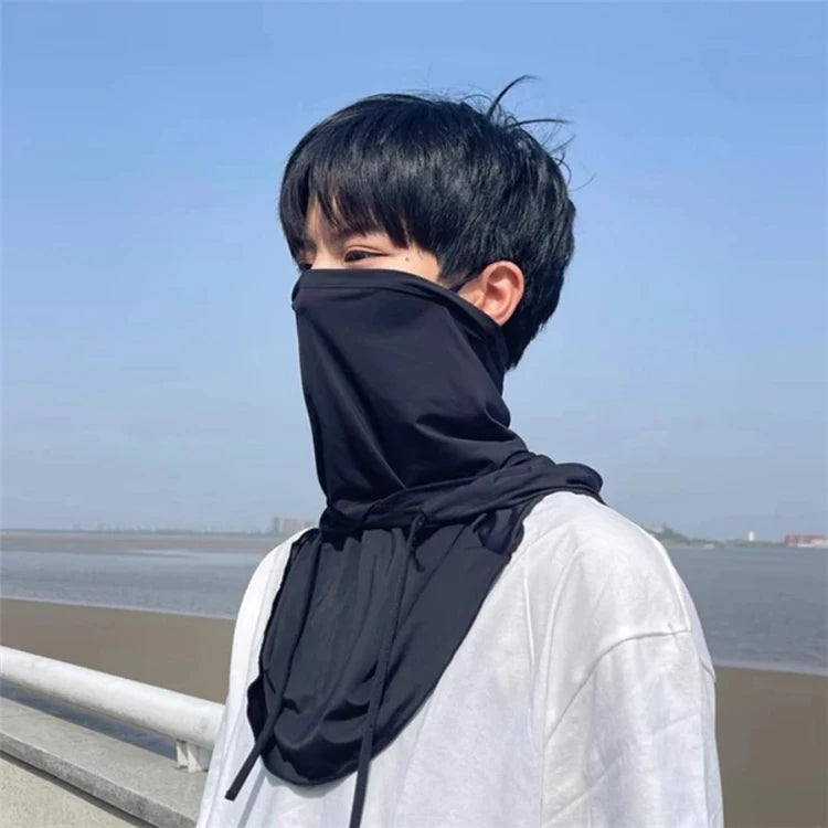 Summer Full Face Sun Protection Hat Face Mask Outdoor Hiking and Camping UV Protection Hat Neck Protection Hat Balaclava Mask