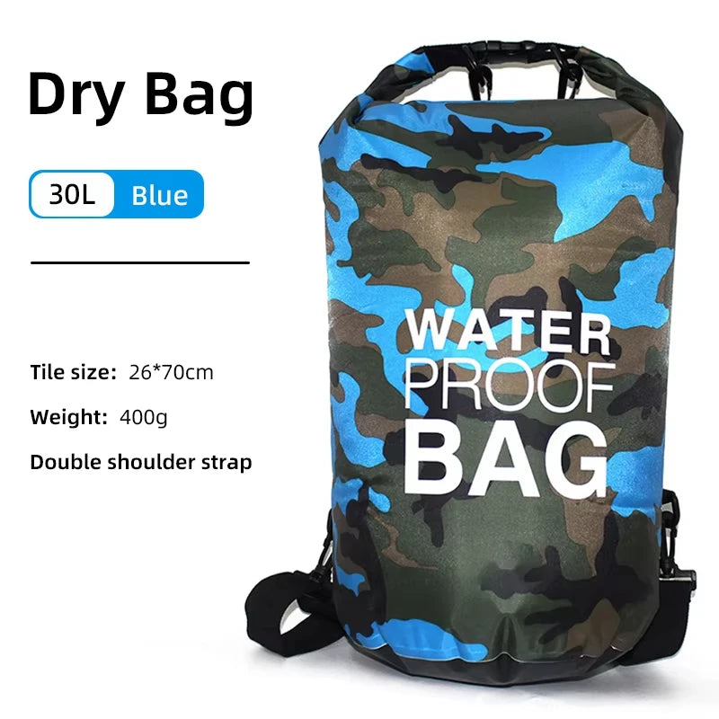 Waterproof PVC Dry Bag Backpack Kayak Surfing Swimming Outdoor Pack