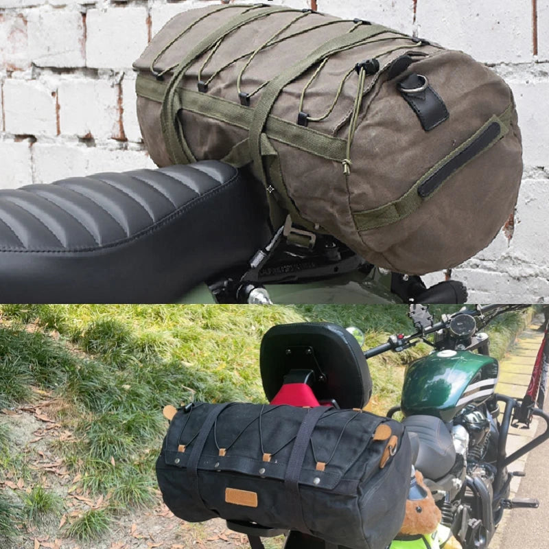 Motorcycle Rear Luggage Rack Waterproof Touring Travel Storage Bag