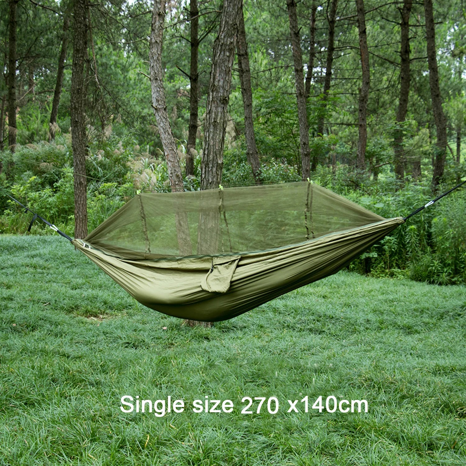 Portable Nylon Hammock Mosquito Net Single Double Camping Travel