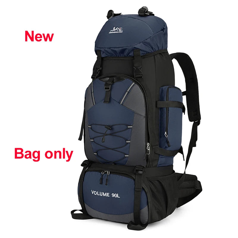 90L Waterproof Hiking Camping Backpack Large Capacity Travel Rucksack