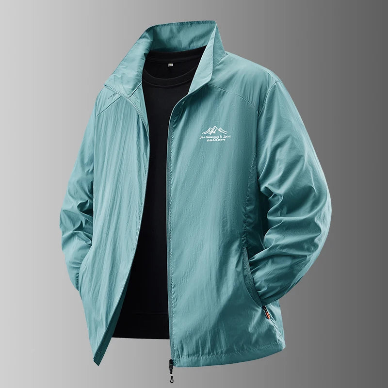 Men Summer Ultra Light UV Protection Fishing Sun Jacket Coat