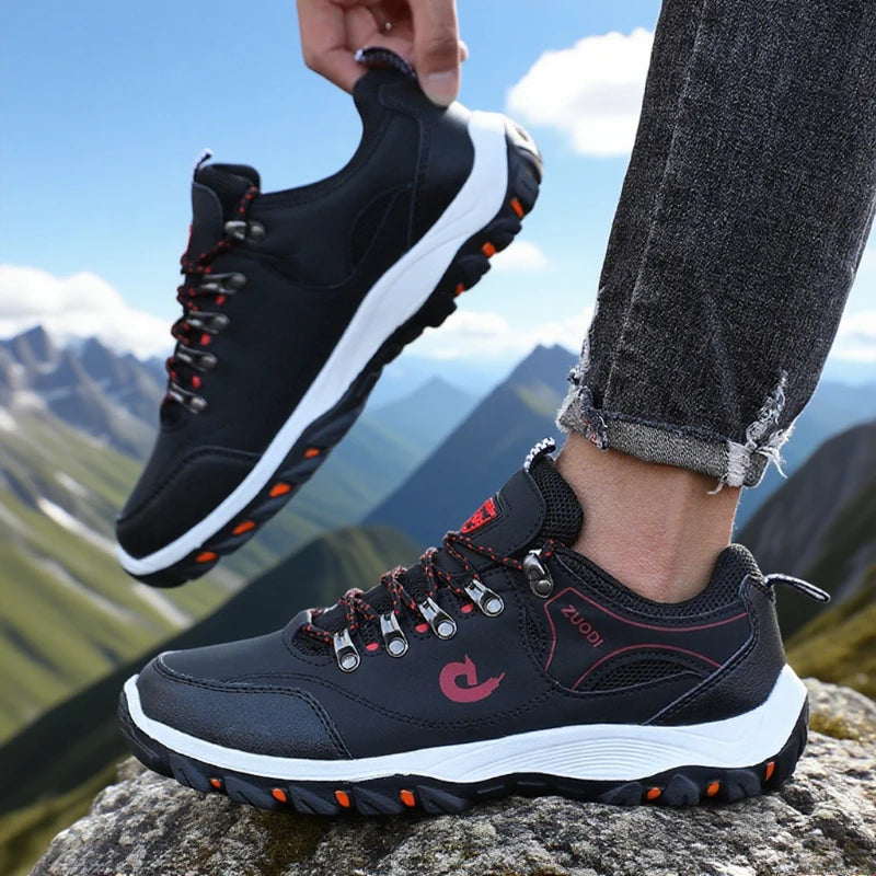 Men’s Outdoor Hiking Shoes Waterproof Lightweight Breathable Walking Sneakers