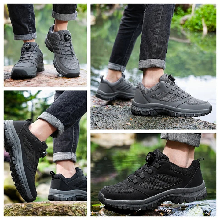 Men’s Outdoor Hiking Shoes Rotating Buckle Anti Slip Comfortable Sneakers
