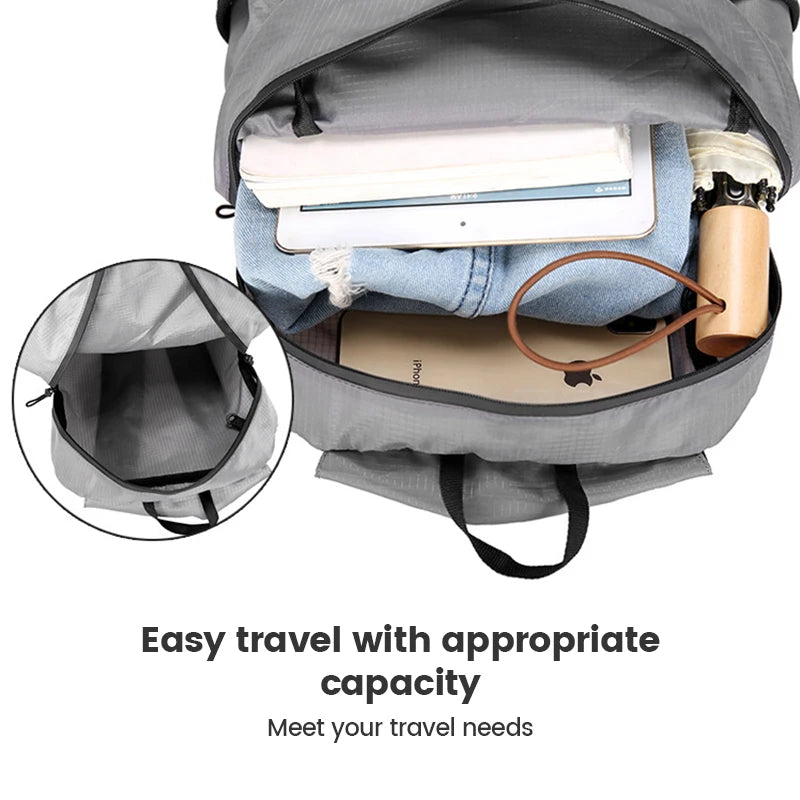 Ultra Light Outdoor Hiking Backpack Convenient Storage Bag Waterproof and Foldable Backpack Storage Bag