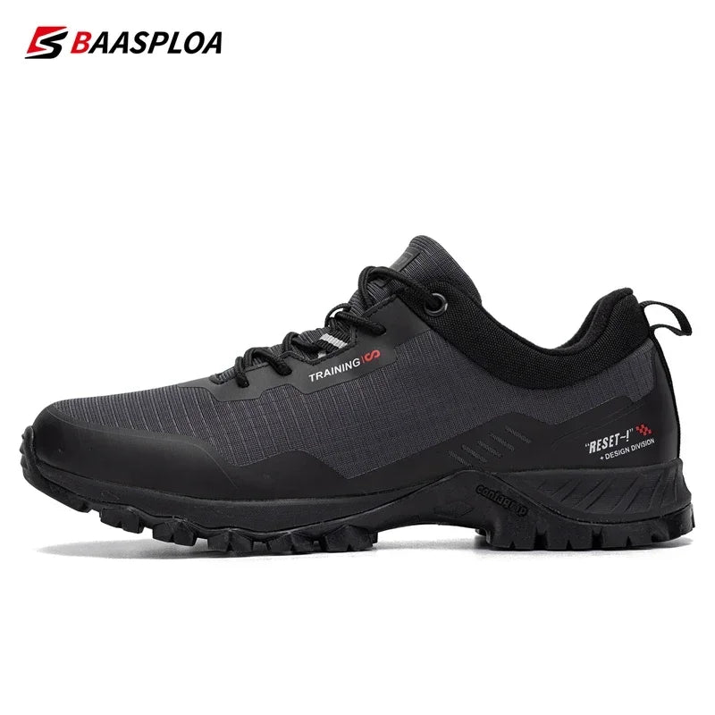 Men Waterproof Hiking Shoes Non Slip Lightweight Outdoor Sneakers