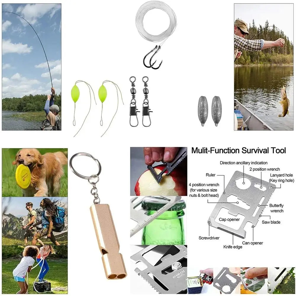 Professional Emergency Survival Kit Tactical Camping First Aid Adventure Gear