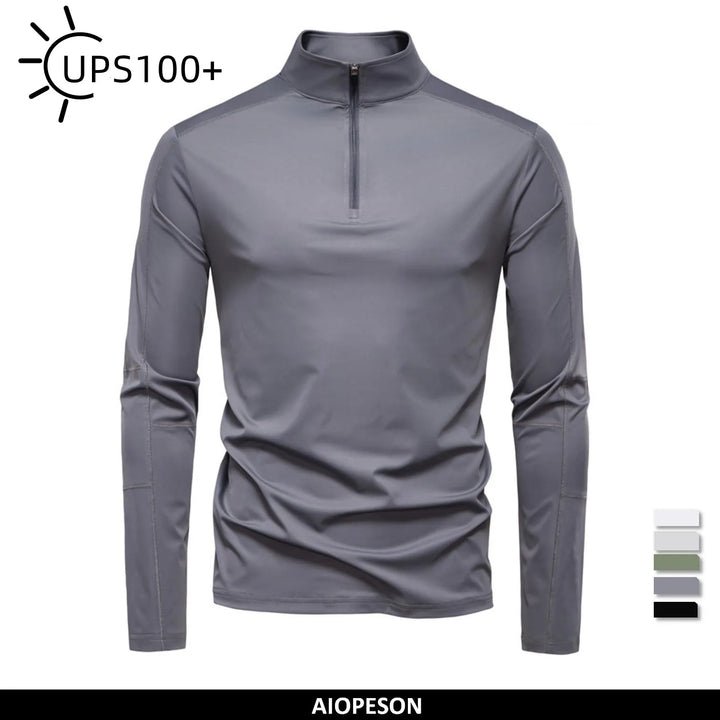 Men Lightweight UV Protection Breathable Sun Shirt Outdoor Spring Tee