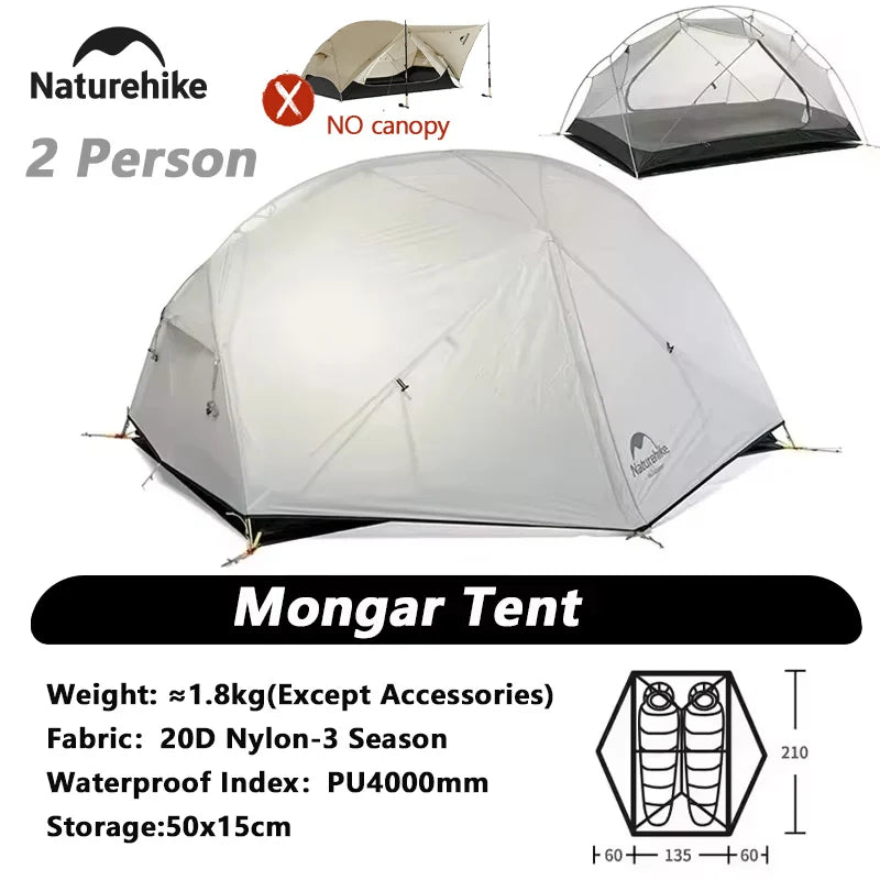 Mongar 2 UL Waterproof Ultralight Backpacking Camping Tent Shelter