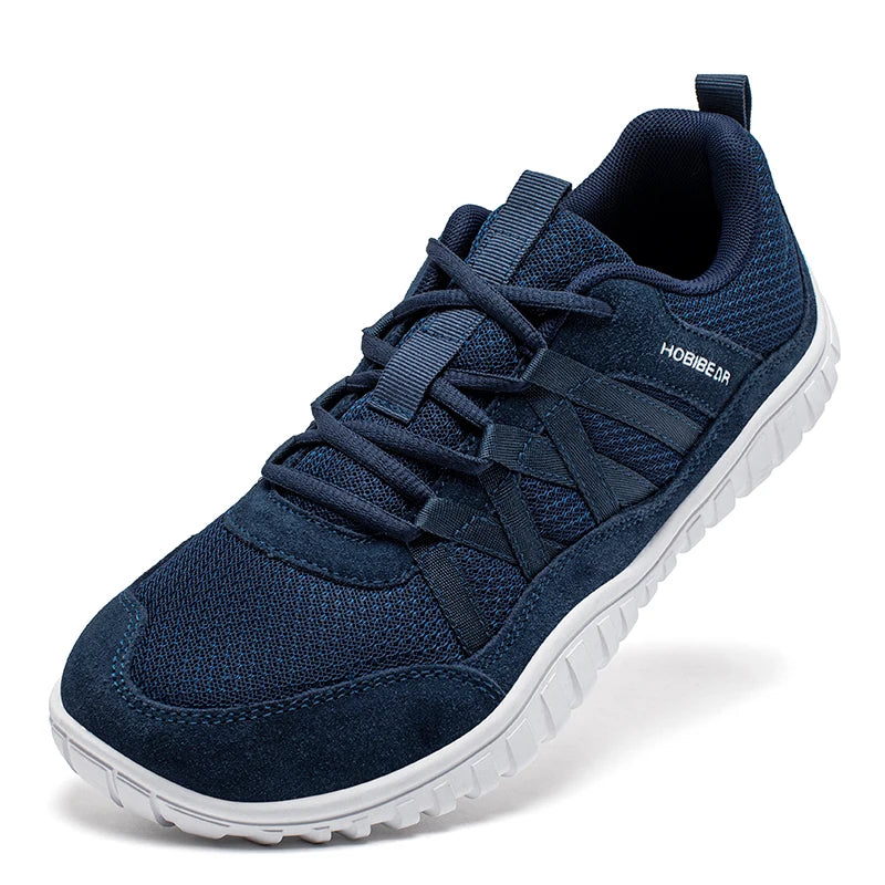 Wide Toe Walking Running Shoes Breathable Non Slip Outdoor Sneakers