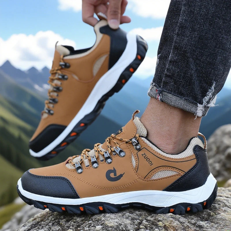 Men’s Outdoor Hiking Shoes Waterproof Lightweight Breathable Walking Sneakers