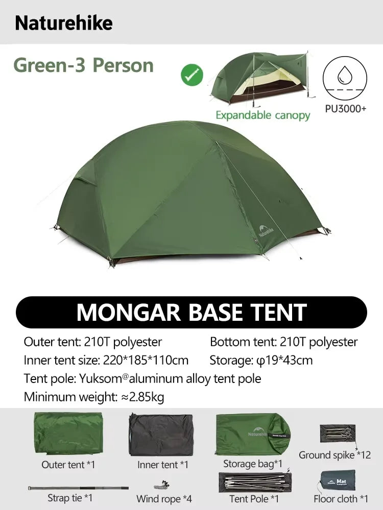 Mongar 2 UL Waterproof Ultralight Backpacking Camping Tent Shelter